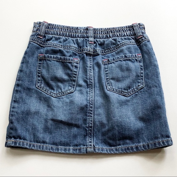 Gymboree Denim Jean Skirt Cherries 8 - Picture 3 of 5